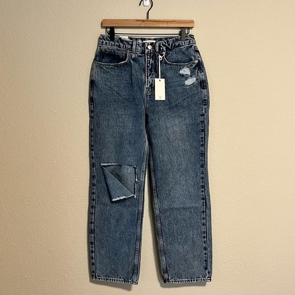 Good American Blue Distressed Jeans - Picture 2 of 11